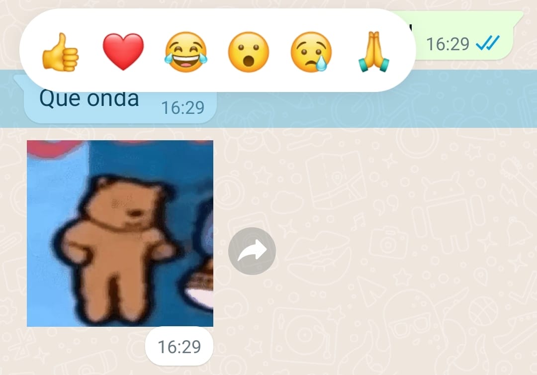 Cómo reaccionar a un mensaje de WhatsApp con emojis